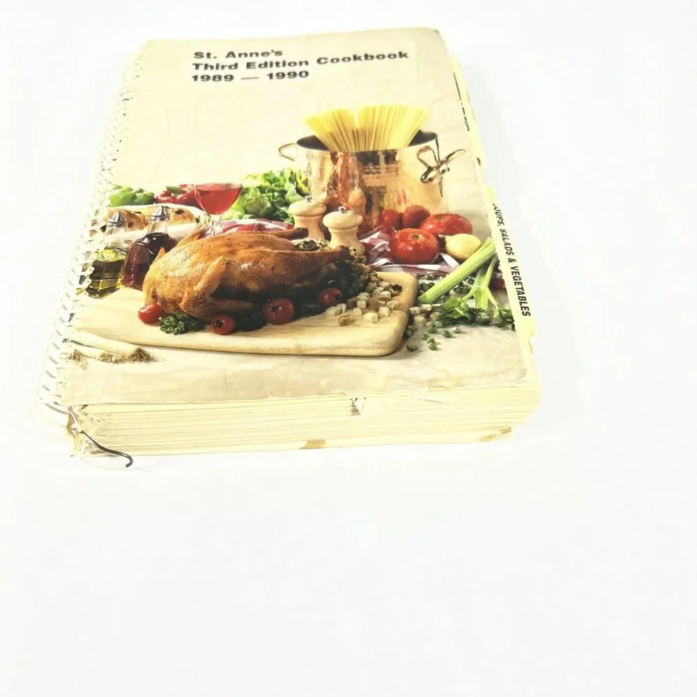 Vintage St. Anne's Parish Hazel Crest Illinois‎ 3rd Edition Cookbook 1989-1990